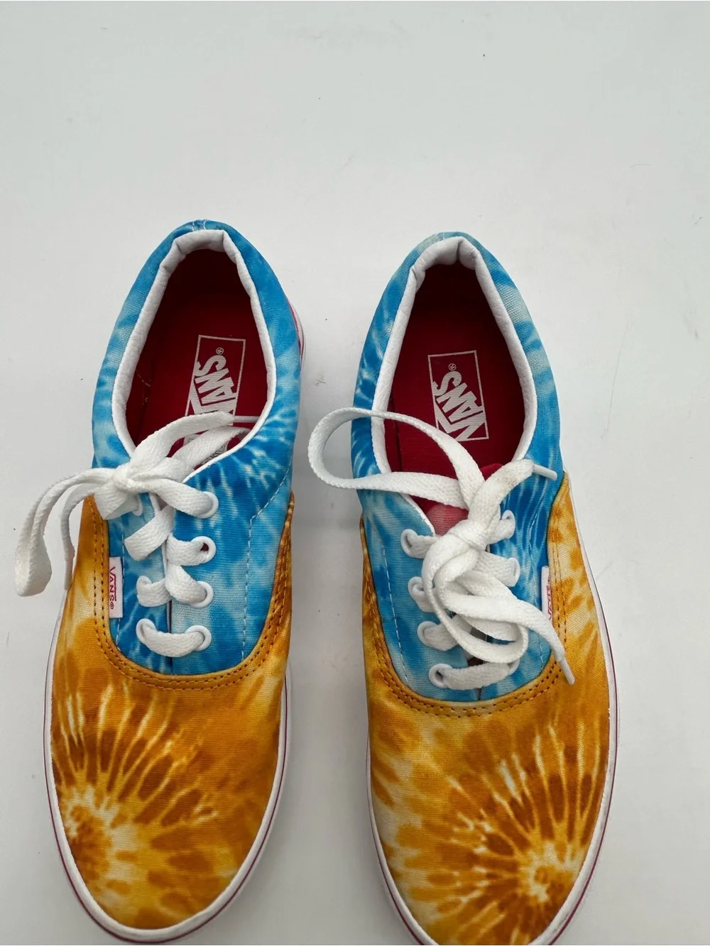 Vans Kids Era Tie-Dye Canvas Sneakers - Blue & Yellow size 4.5 New